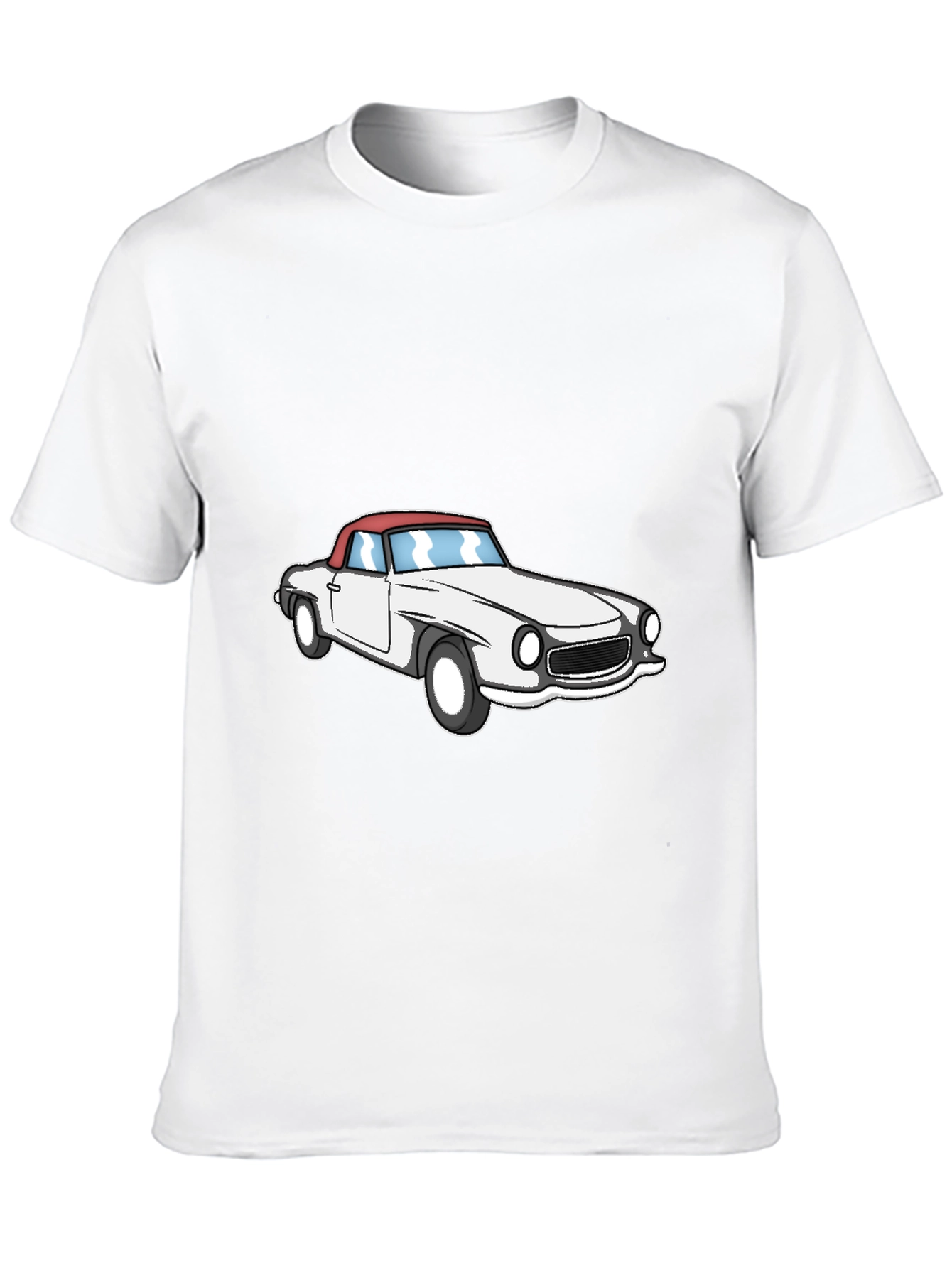Classic Car Graphic Tee - Black Short Sleeve