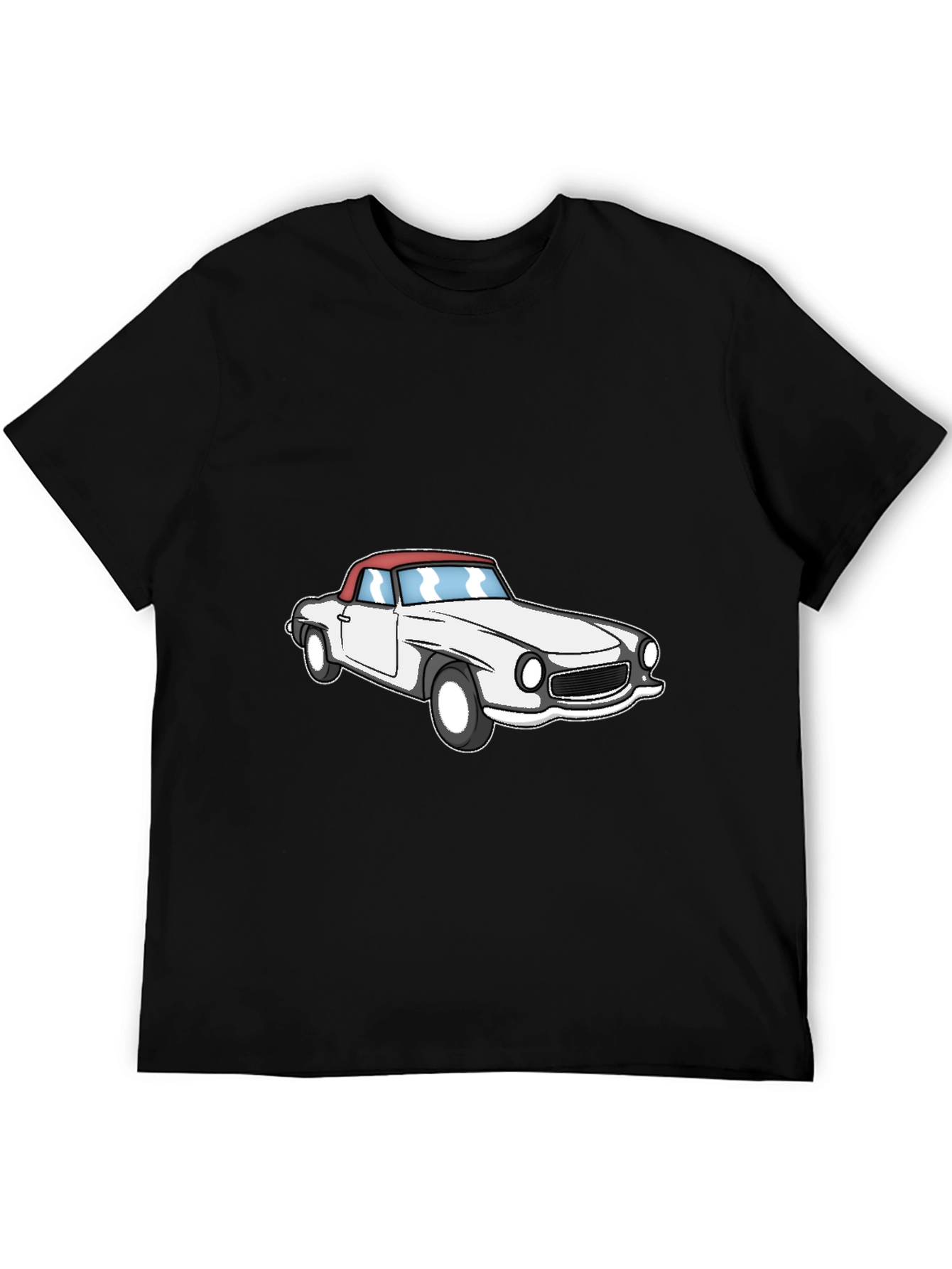 Classic Car Graphic Tee - Black Short Sleeve