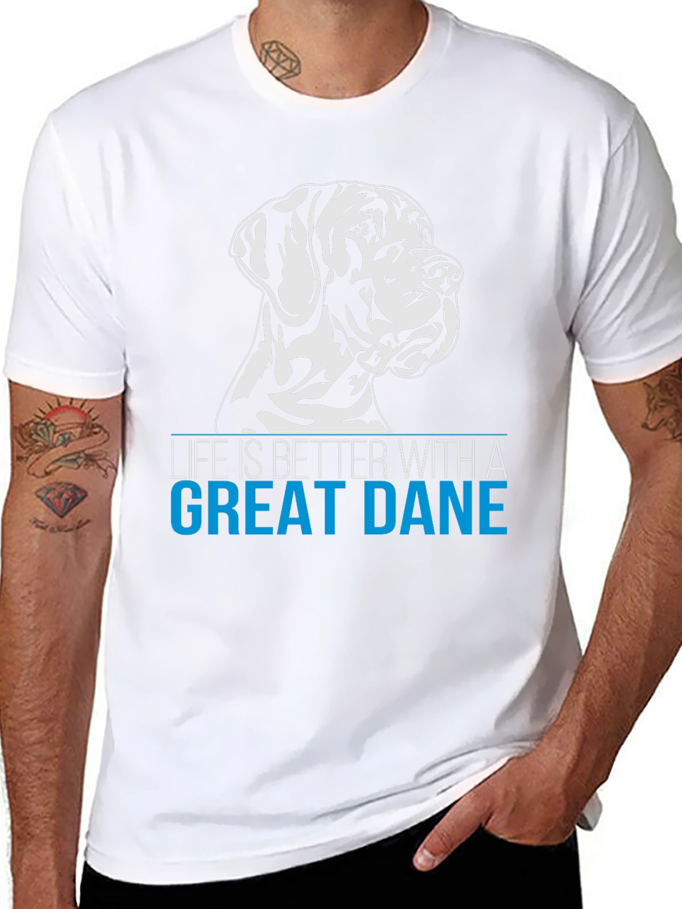 Great Dane Life T-Shirt - Dog Lover Tee