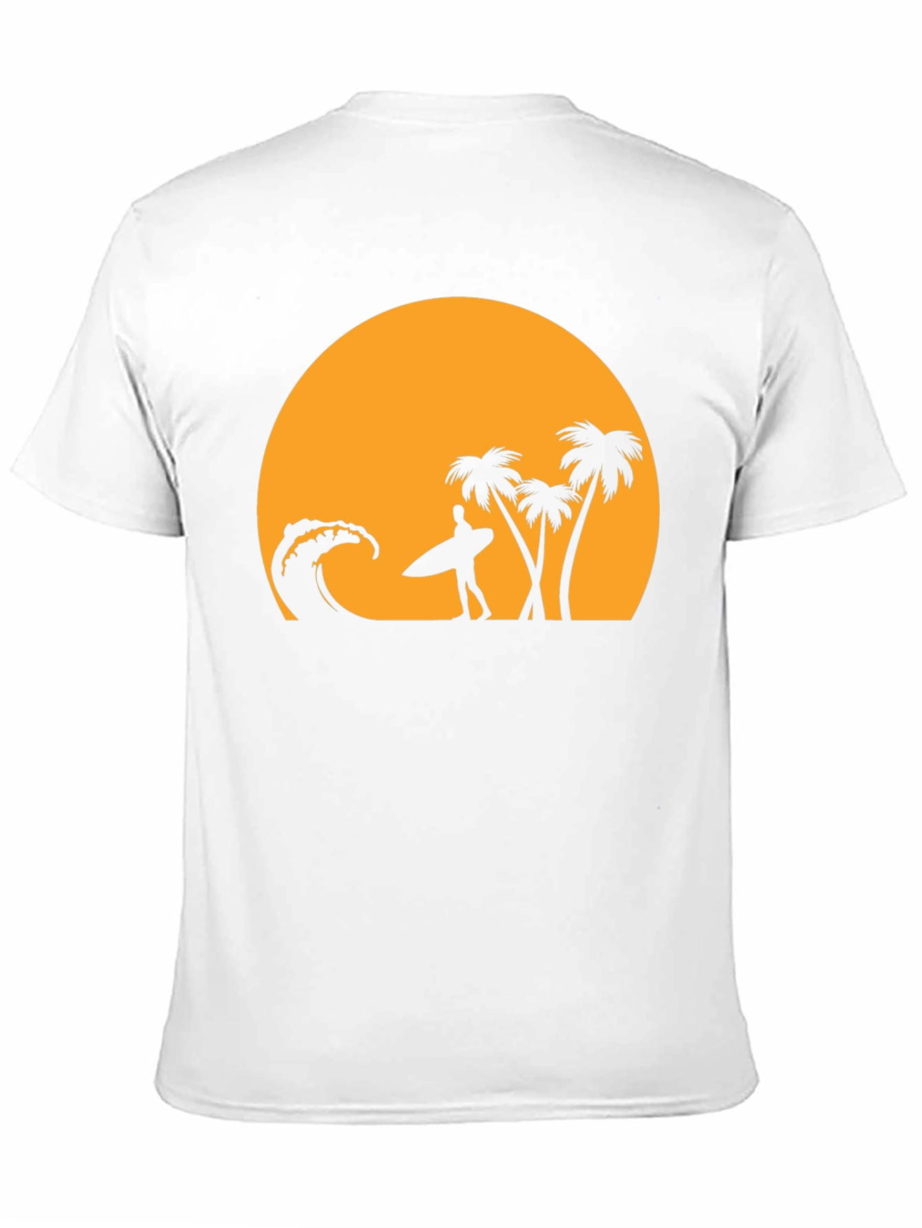 Sunset Beach Surfer Graphic T-Shirt