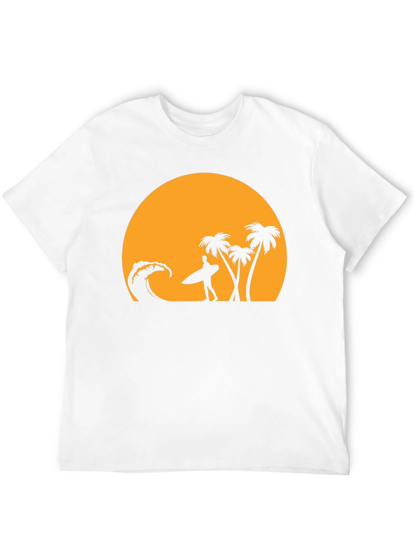Sunset Beach Surfer Graphic T-Shirt