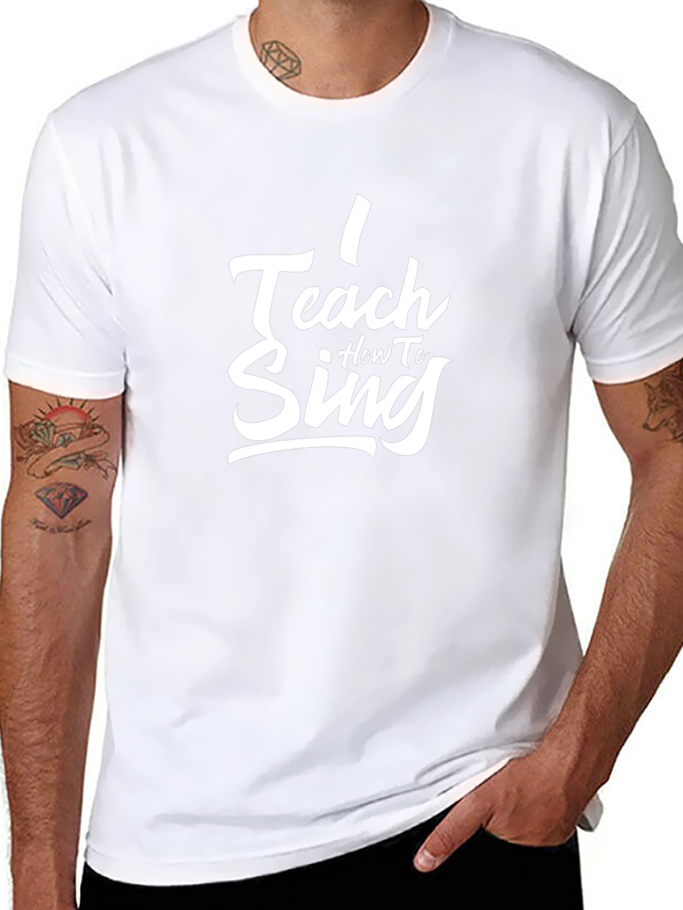 I Teach How to Sing Black T-Shirt