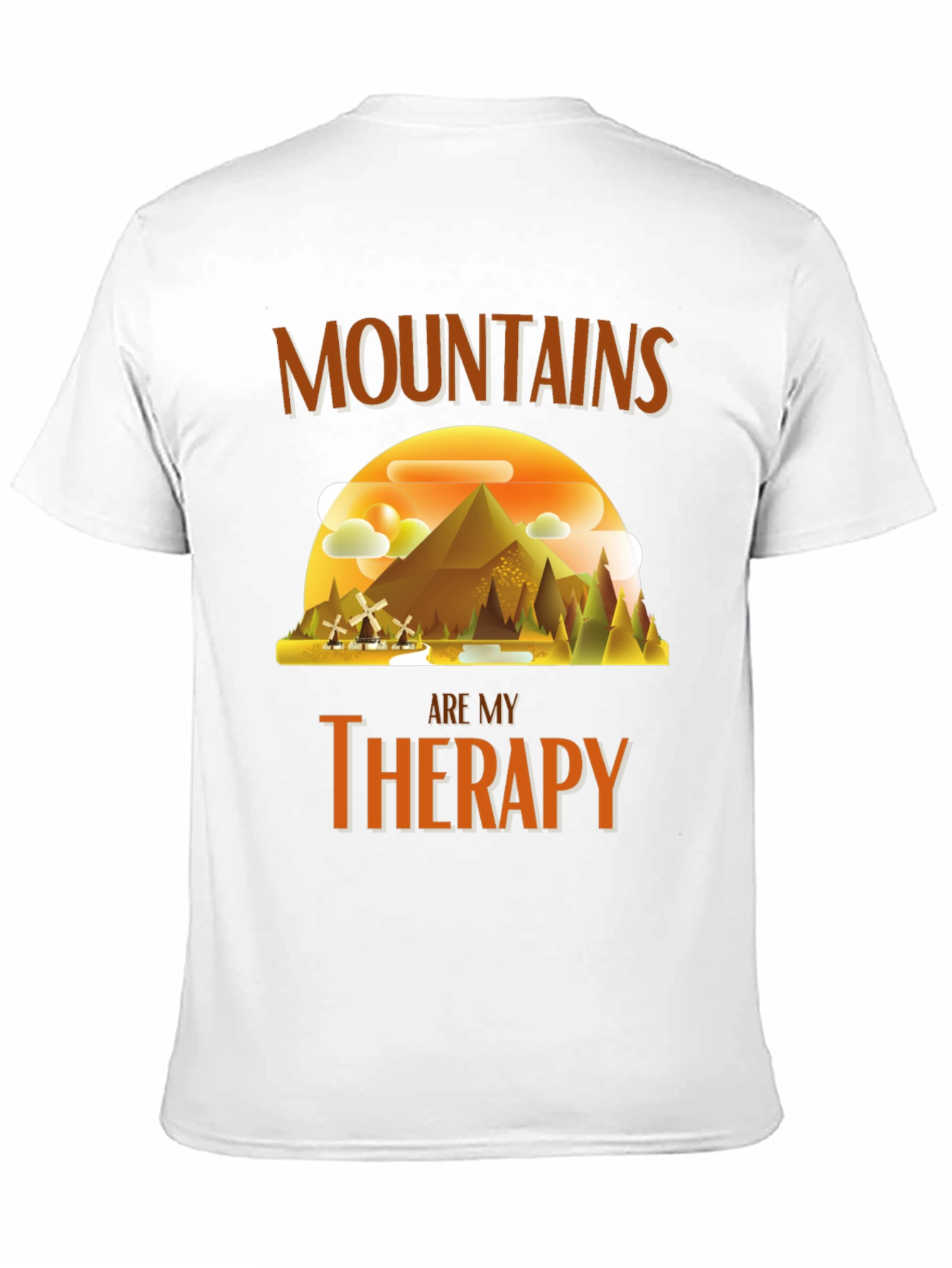 Mountains Are My Therapy Graphic T-Shirt