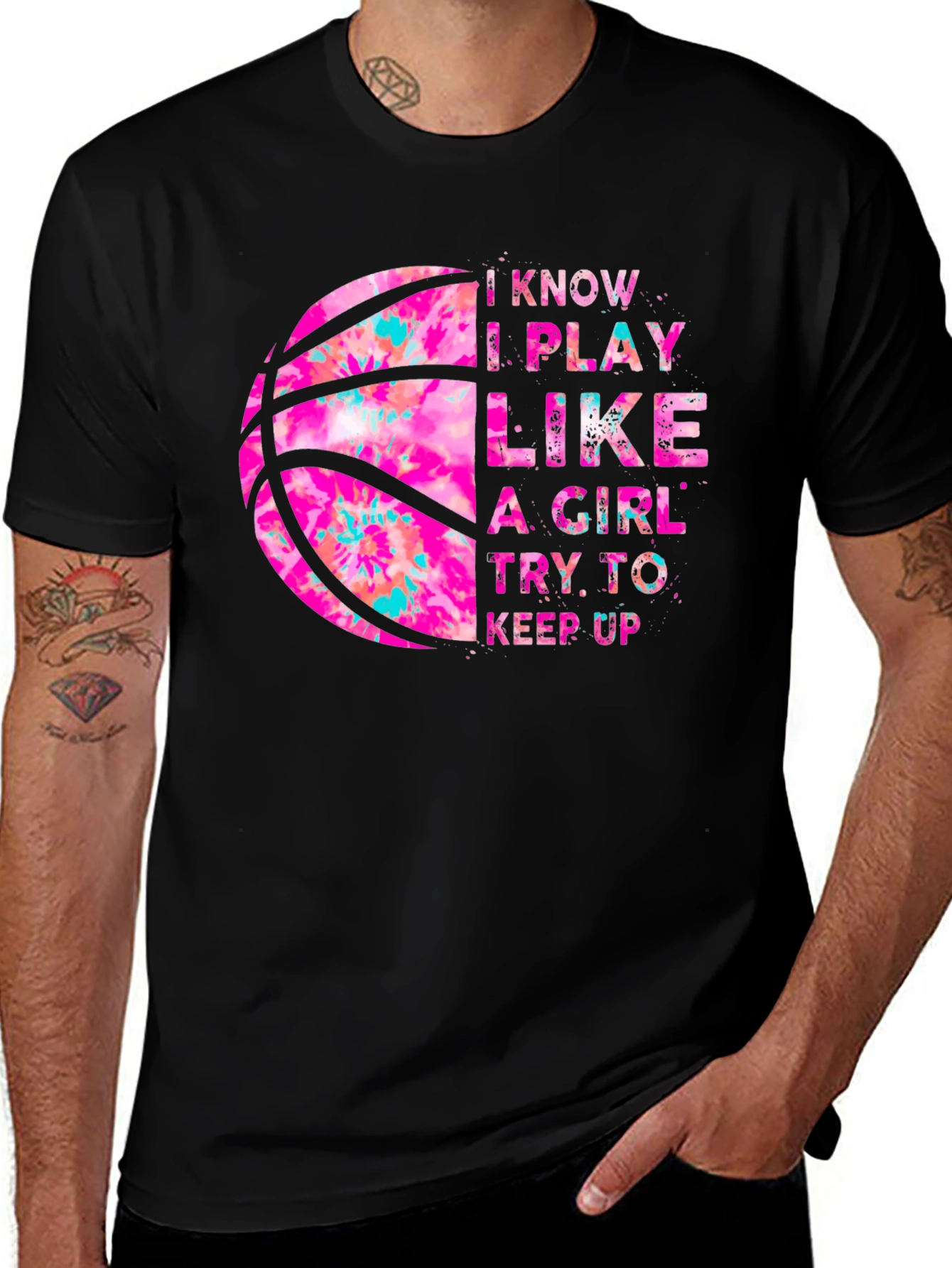 I Play Like a Girl Basketball T-Shirt