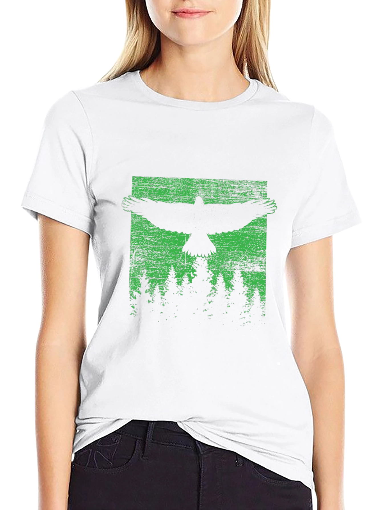 Raven Forest Graphic Tee - Black Unisex Shirt