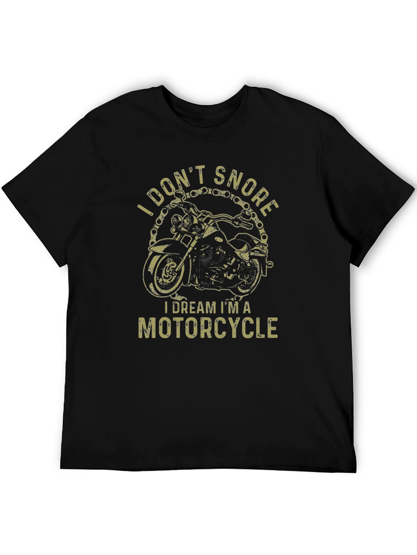 Motorcycle Dream Graphic T-Shirt - Black
