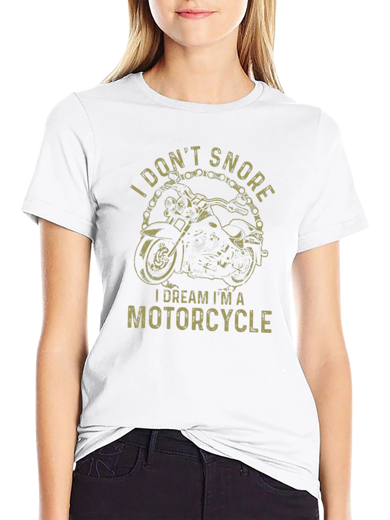Motorcycle Dream Graphic T-Shirt - Black