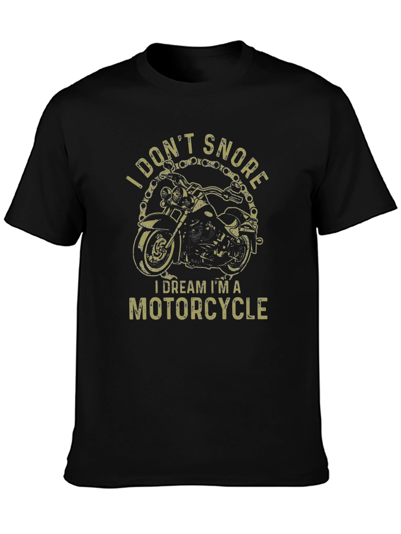 Motorcycle Dream Graphic T-Shirt - Black