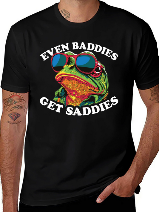 Even Baddies Get Saddies Frog Graphic Tee