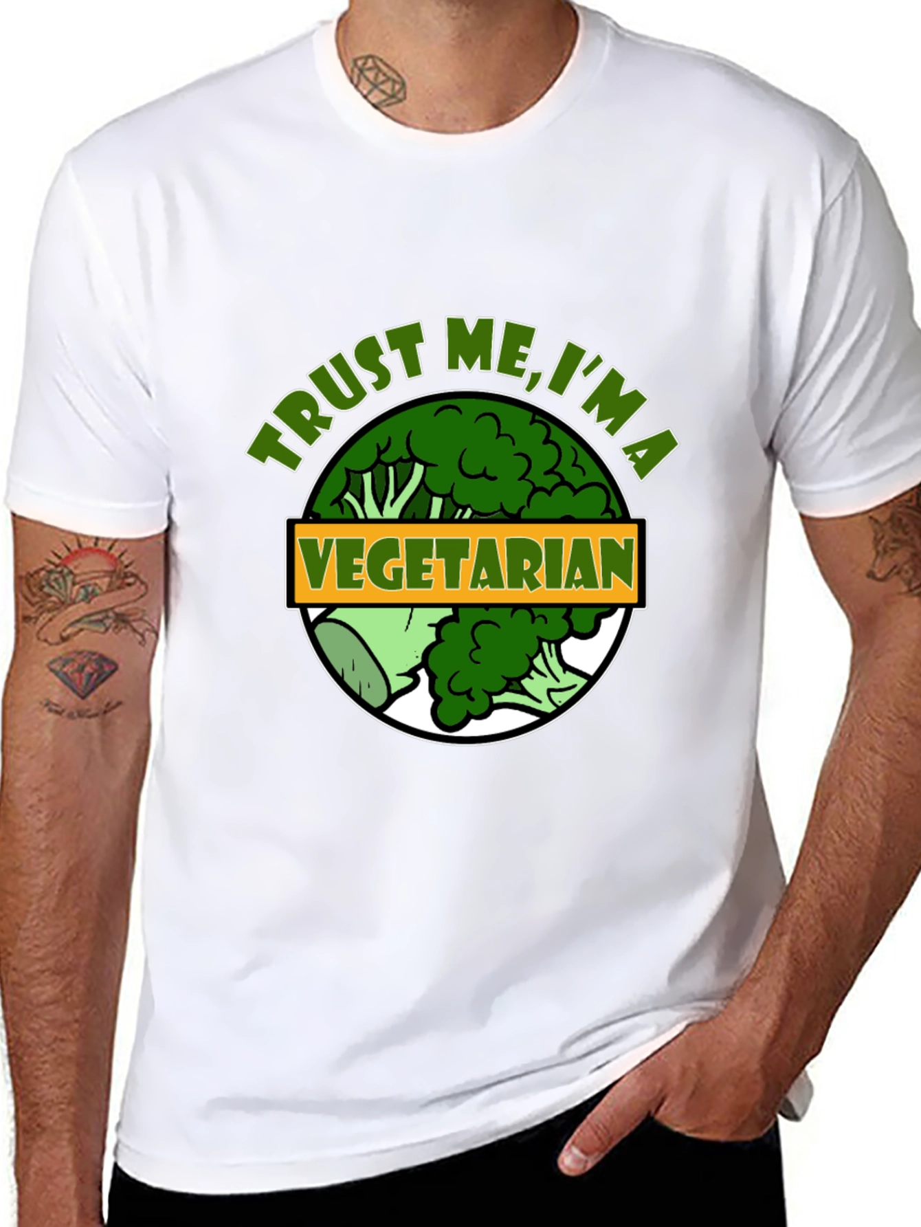 Trust Me Im A Vegetarian Funny T-Shirt