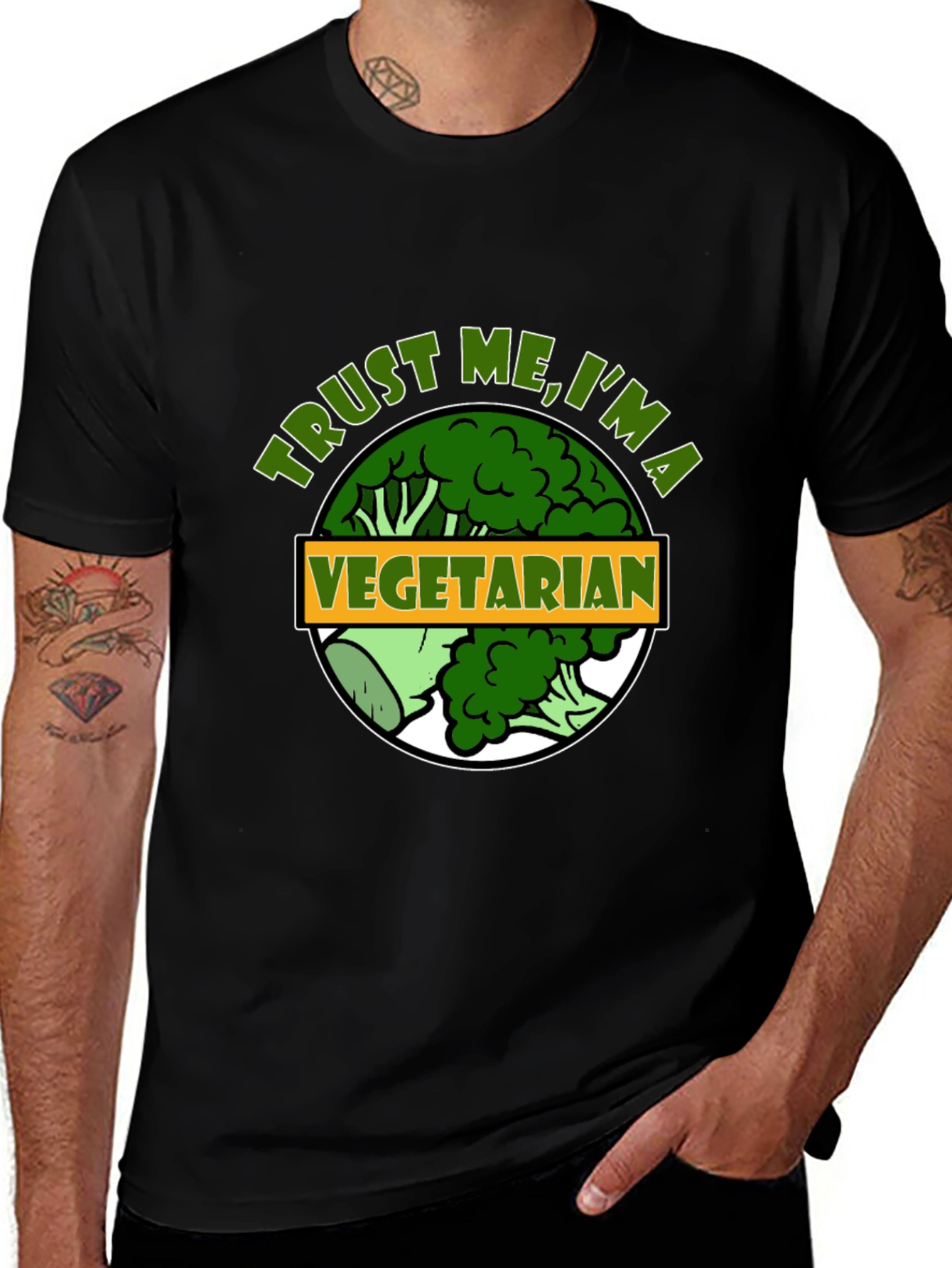 Trust Me Im A Vegetarian Funny T-Shirt