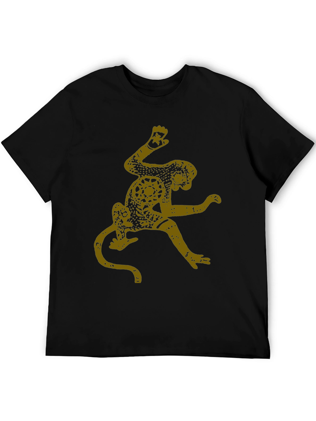 Monkey Graphic Tee - Black Cotton Blend