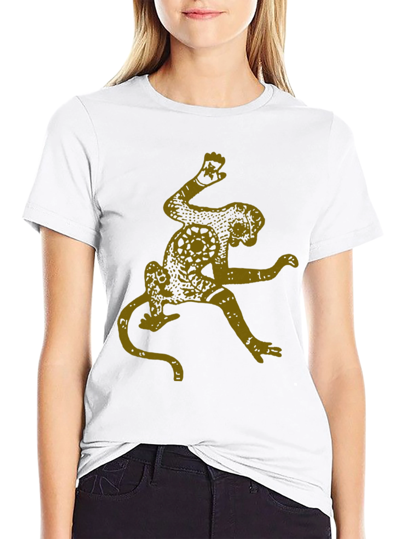 Monkey Graphic Tee - Black Cotton Blend