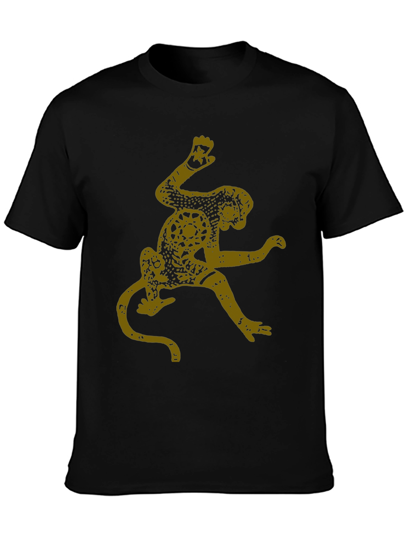 Monkey Graphic Tee - Black Cotton Blend