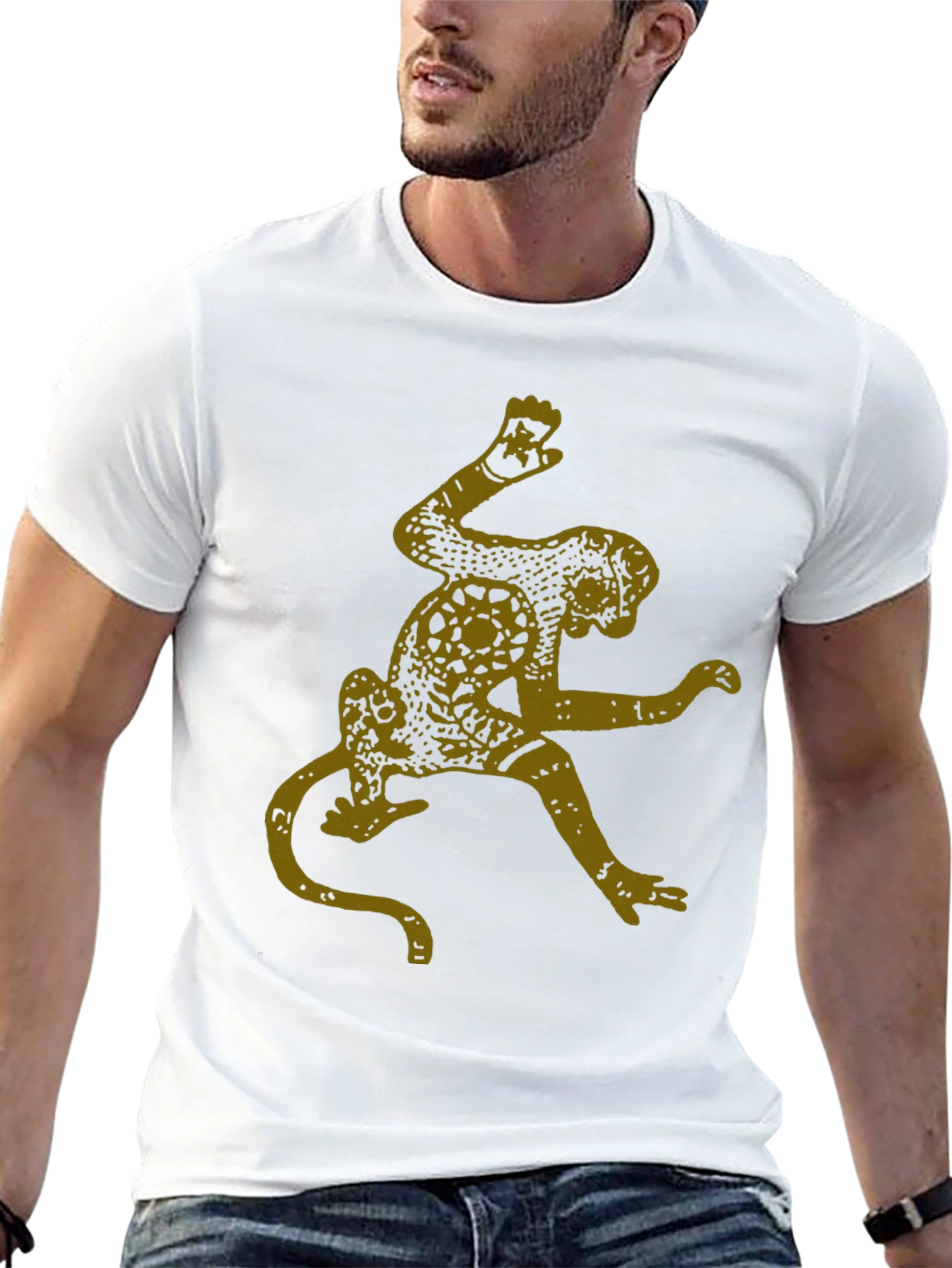 Monkey Graphic Tee - Black Cotton Blend