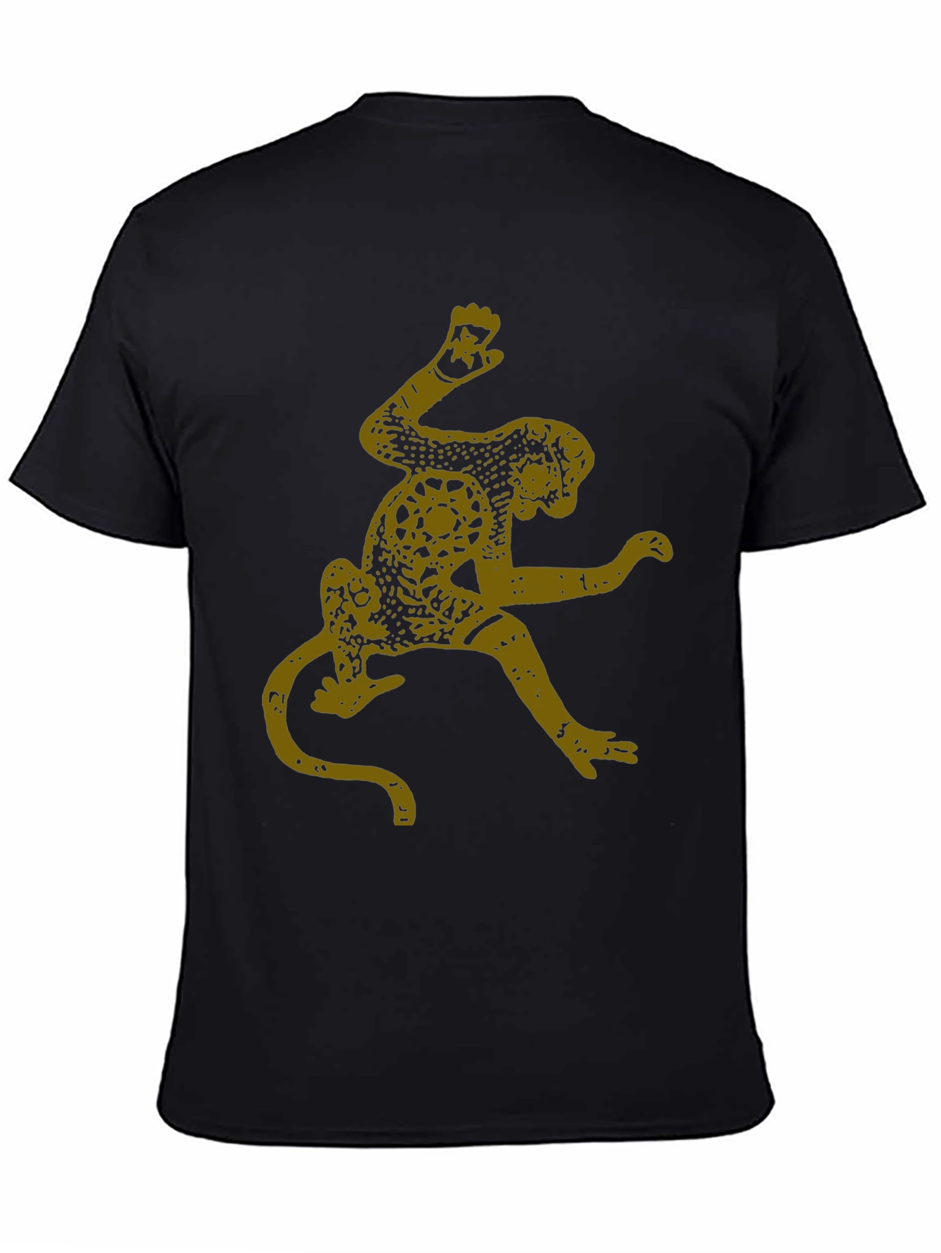 Monkey Graphic Tee - Black Cotton Blend