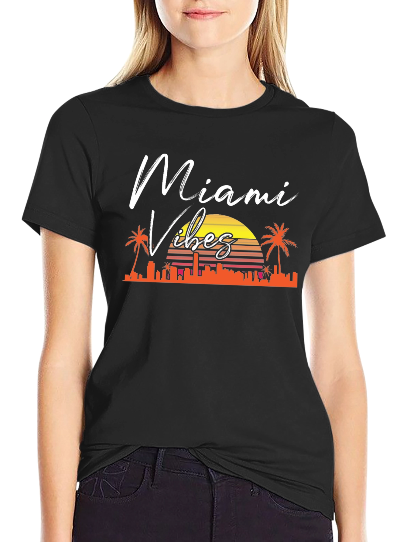 Miami Vibes Graphic T-Shirt - Retro Style