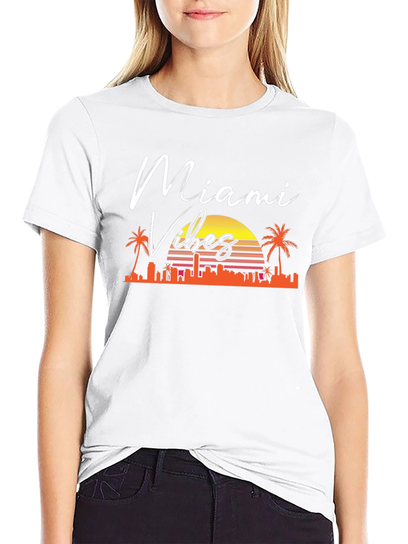 Miami Vibes Graphic T-Shirt - Retro Style