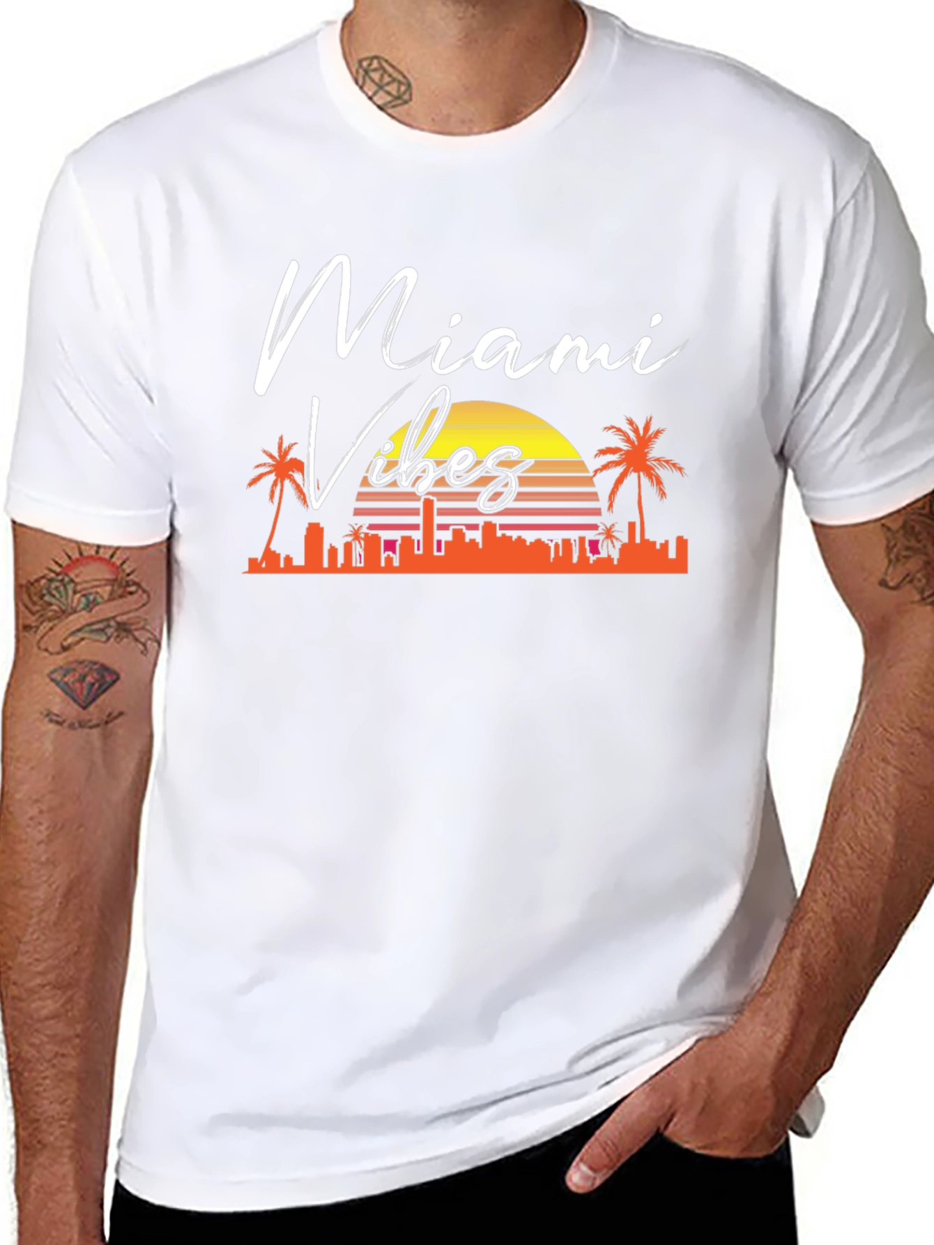 Miami Vibes Graphic T-Shirt - Retro Style