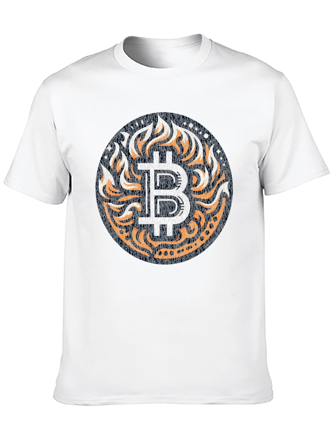 Bitcoin Flame Graphic T-Shirt - Crypto Fashion