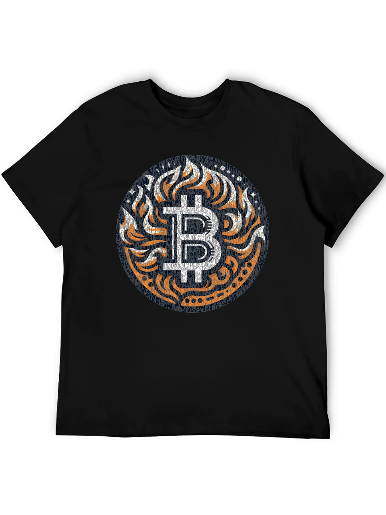 Bitcoin Flame Graphic T-Shirt - Crypto Fashion