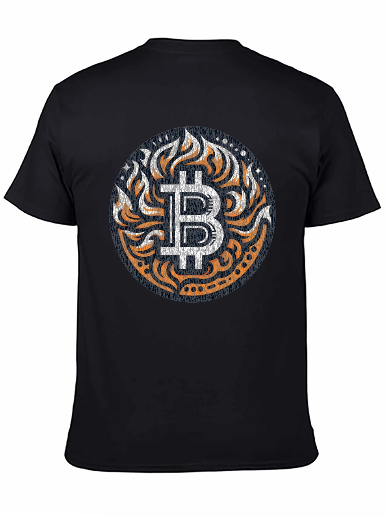 Bitcoin Flame Graphic T-Shirt - Crypto Fashion