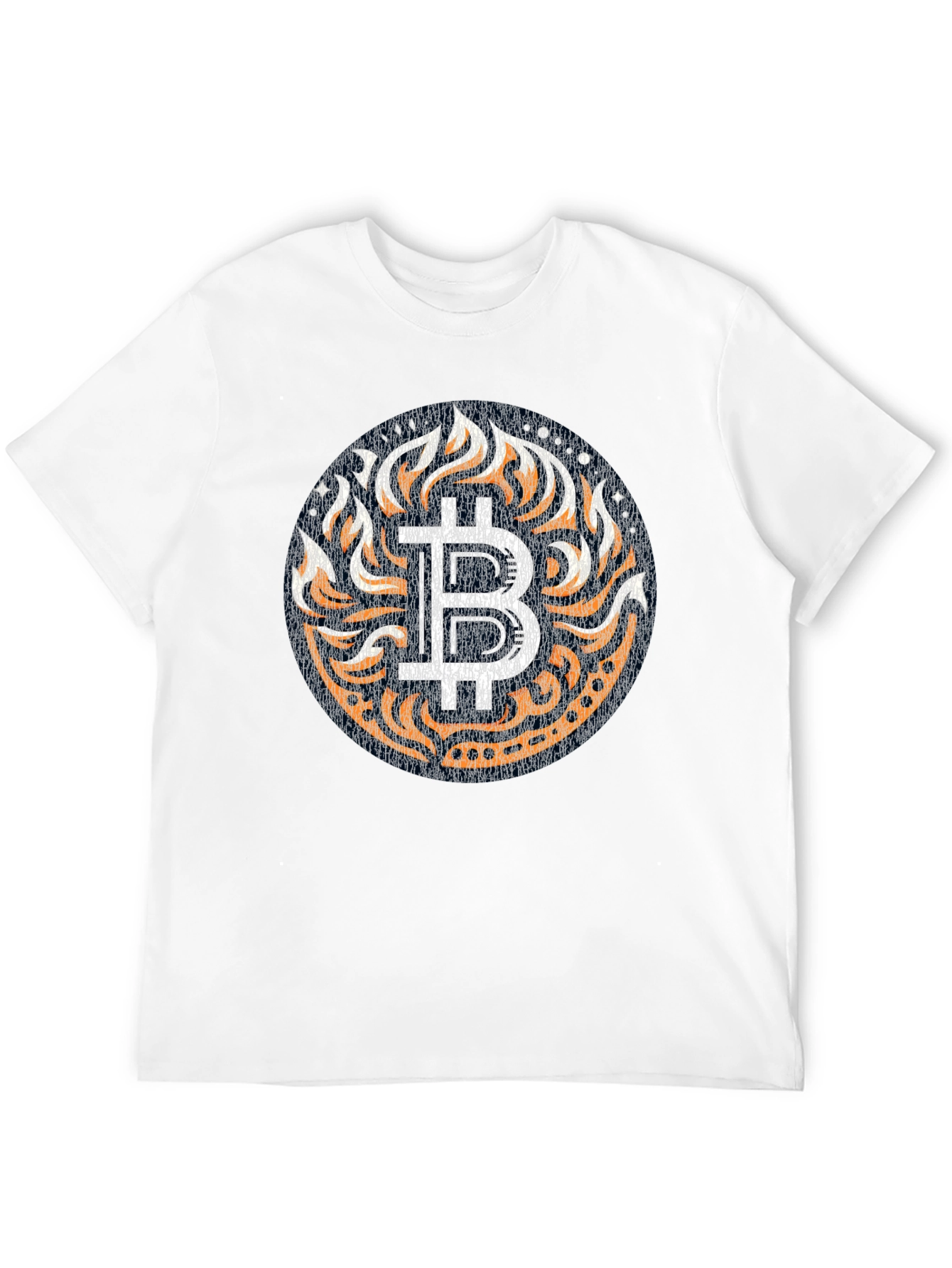 Bitcoin Flame Graphic T-Shirt - Crypto Fashion