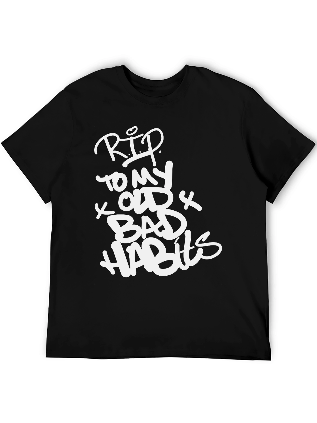 RIP To My Old Bad Habits Black T-Shirt