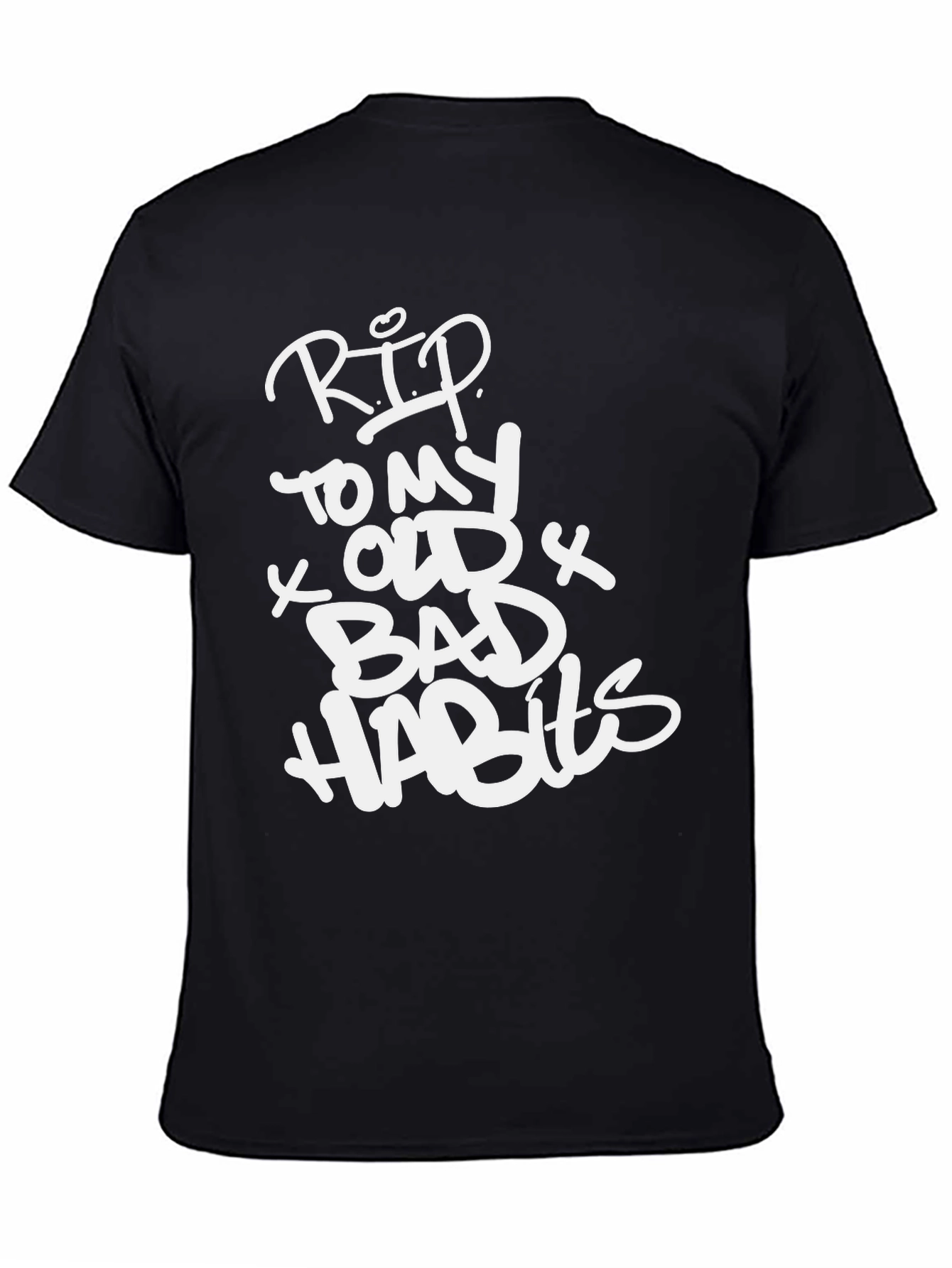 RIP To My Old Bad Habits Black T-Shirt