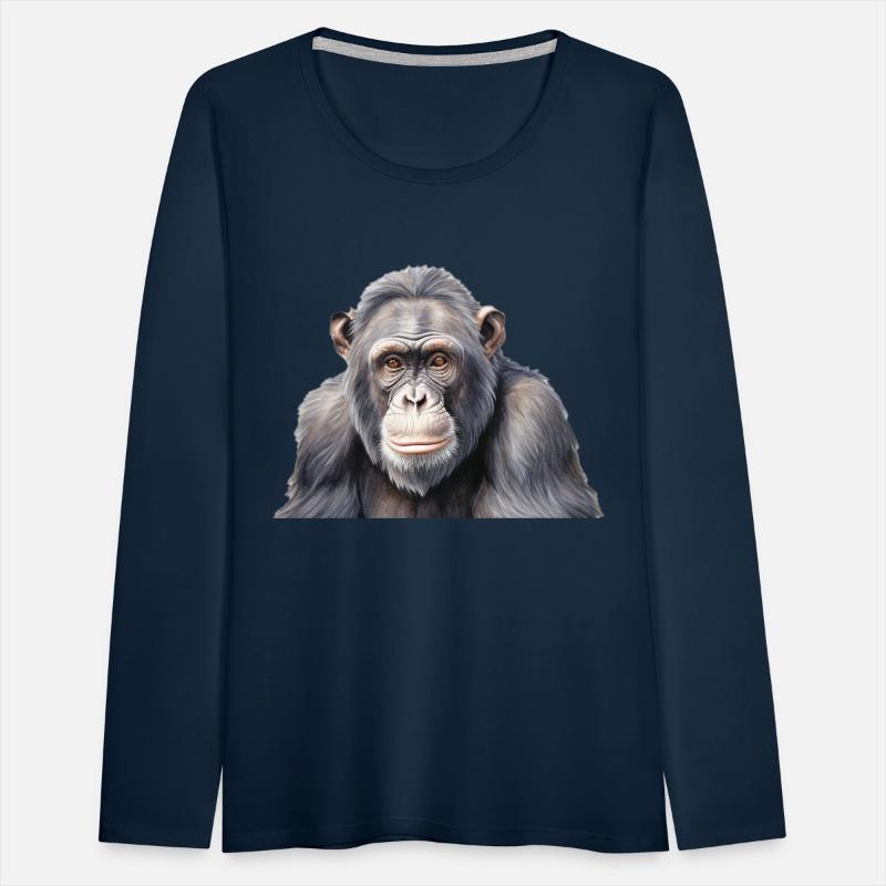 Watercolor chimpanzee monkey painting art