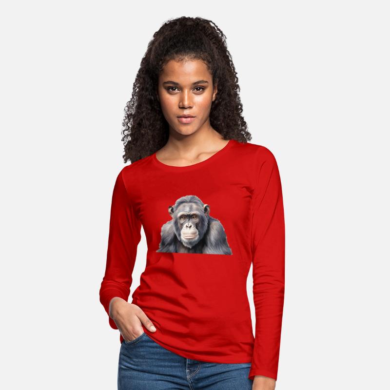 Watercolor chimpanzee monkey painting art