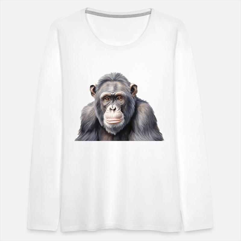 Watercolor chimpanzee monkey painting art