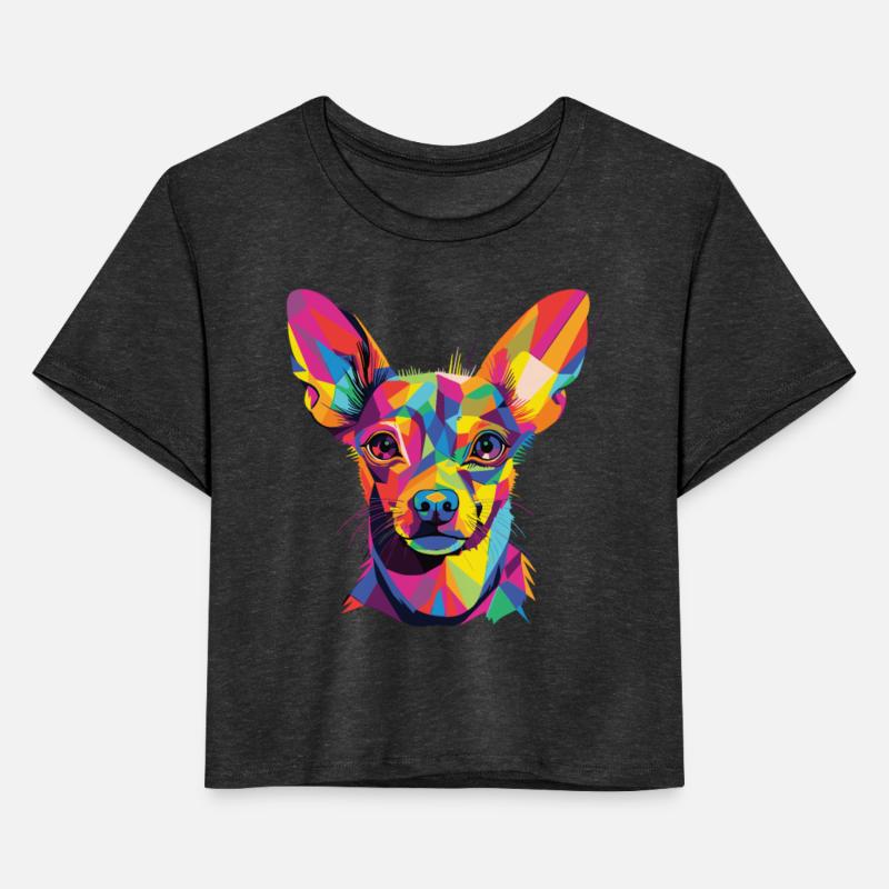 Watercolor Colorful Russian Toy Terrier