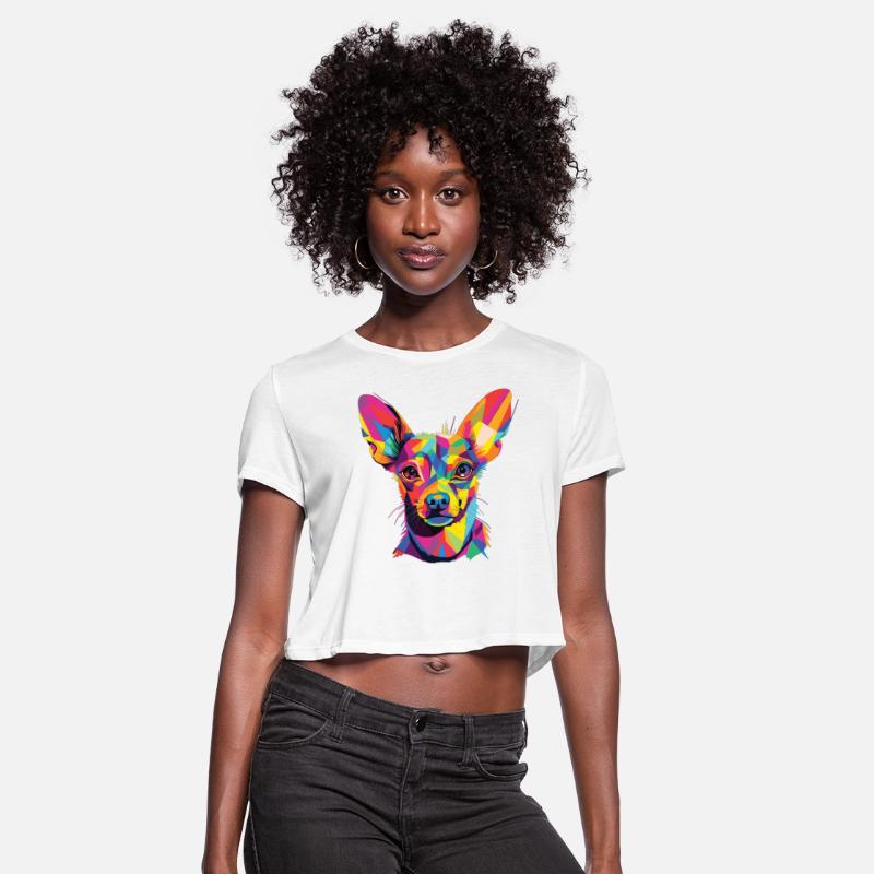 Watercolor Colorful Russian Toy Terrier