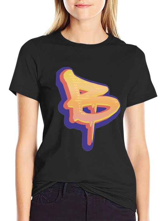 Graffiti Style Letter B Graphic Tee