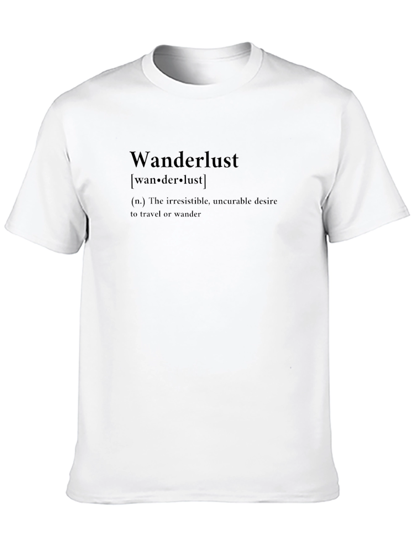 Wanderlust Definition Graphic Tee - Black