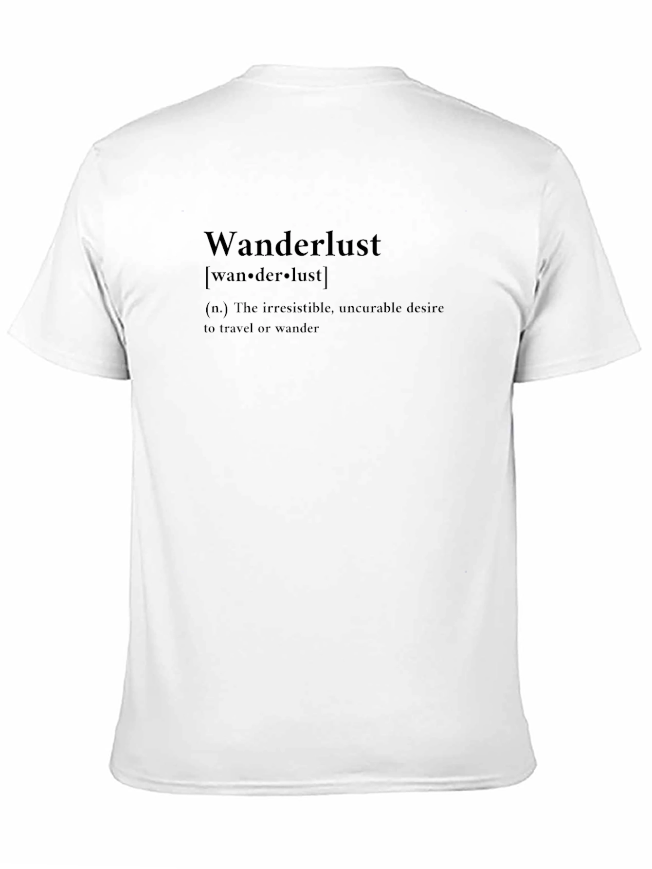 Wanderlust Definition Graphic Tee - Black