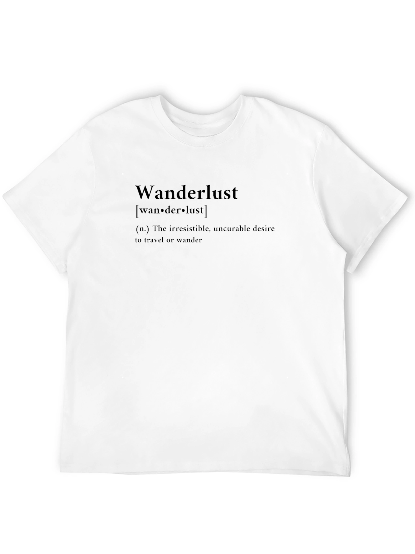 Wanderlust Definition Graphic Tee - Black
