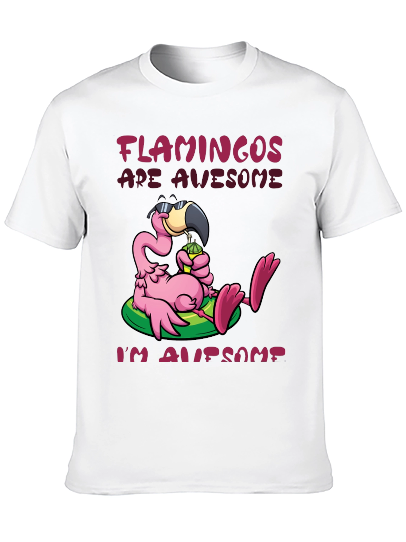 Flamingos Are Awesome Graphic Tee