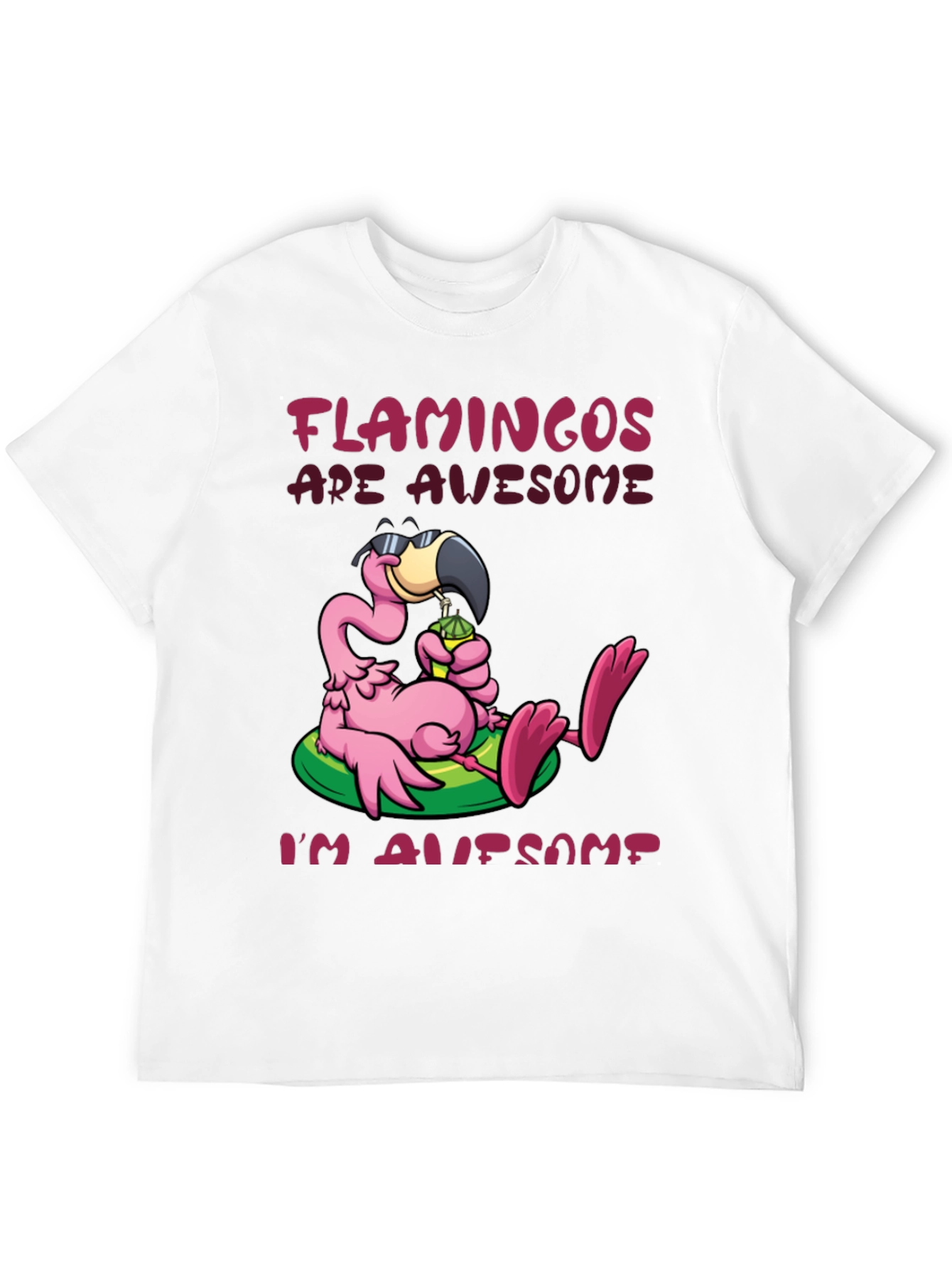 Flamingos Are Awesome Graphic Tee