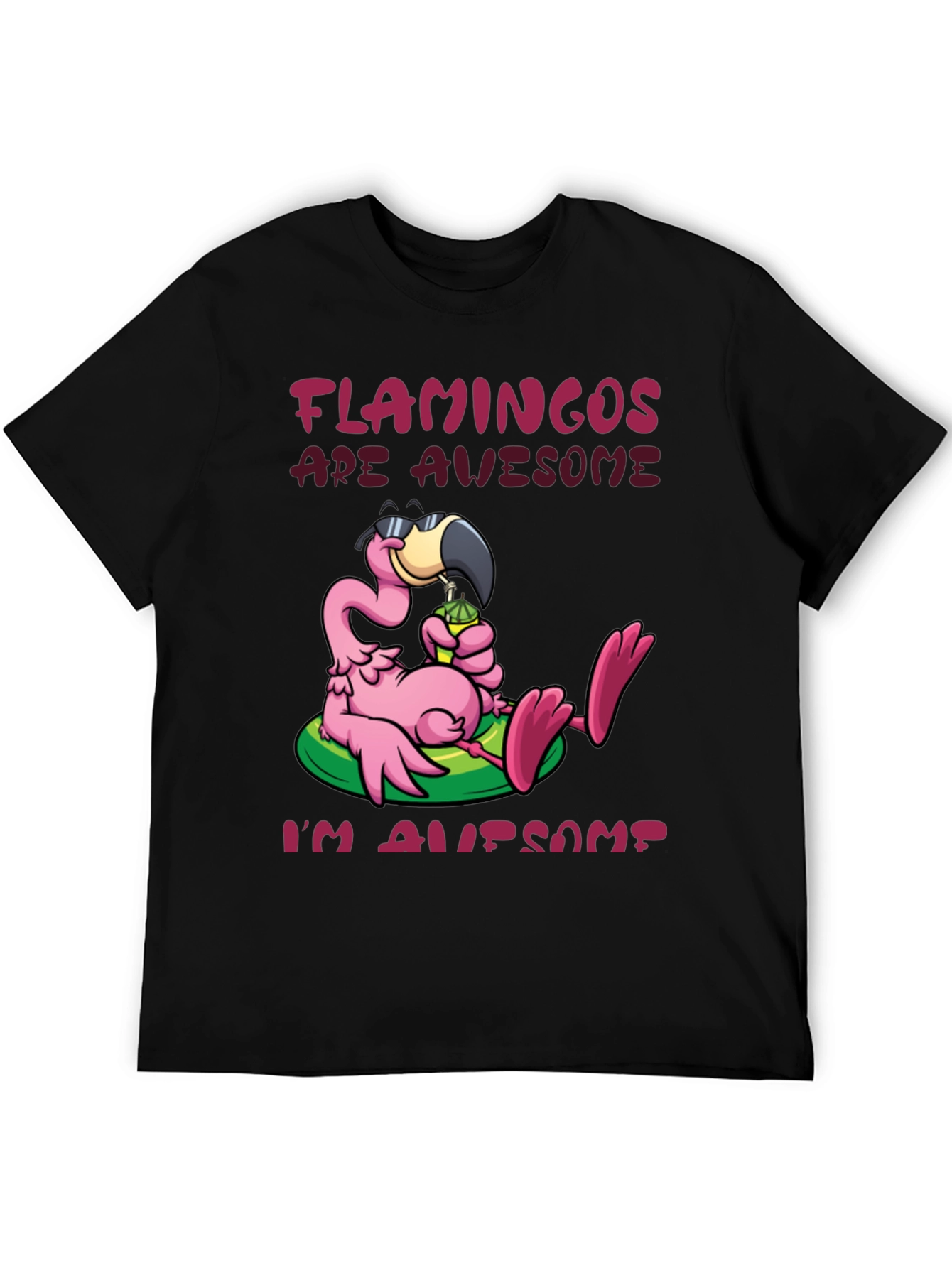 Flamingos Are Awesome Graphic Tee