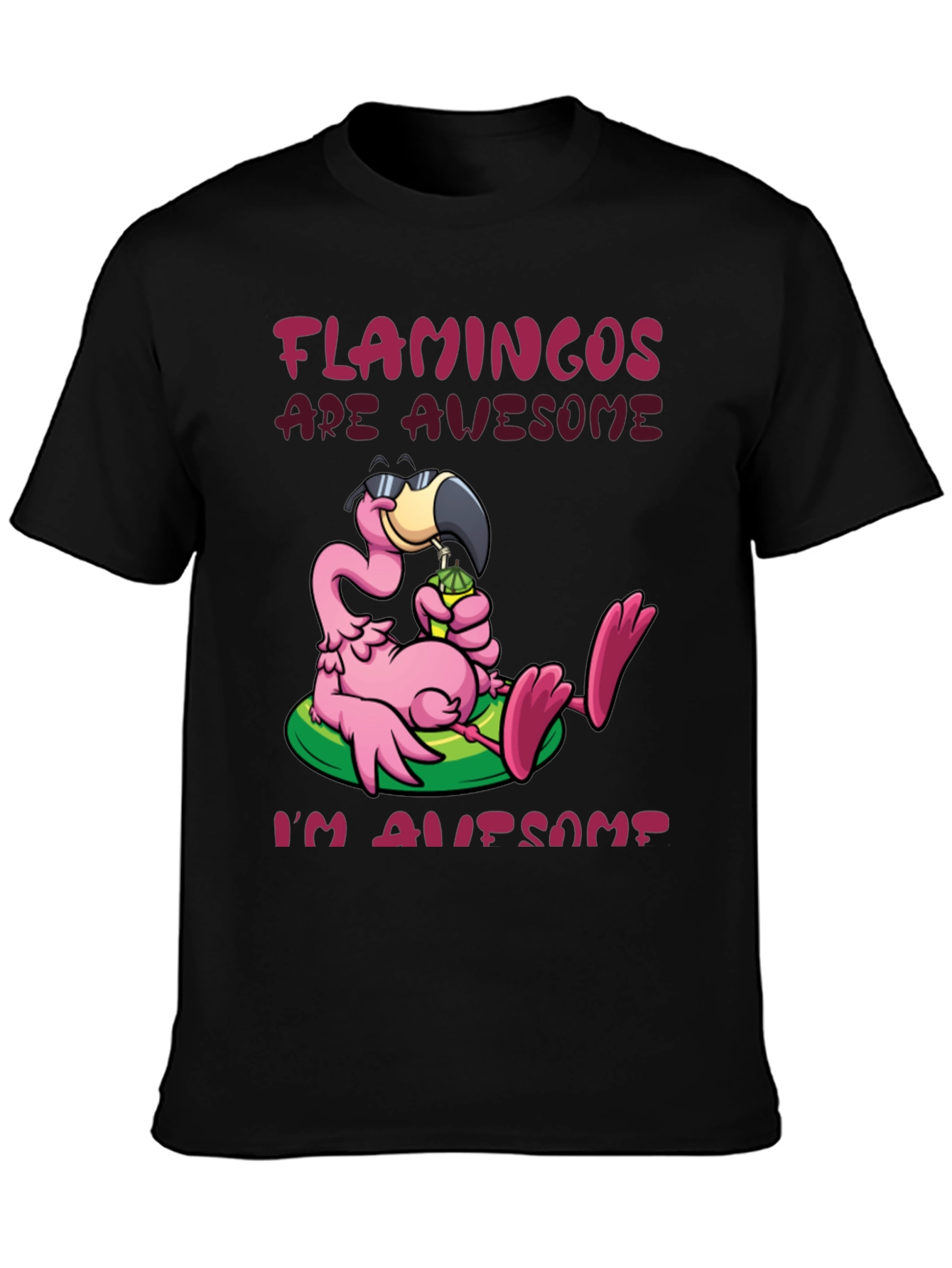 Flamingos Are Awesome Graphic Tee