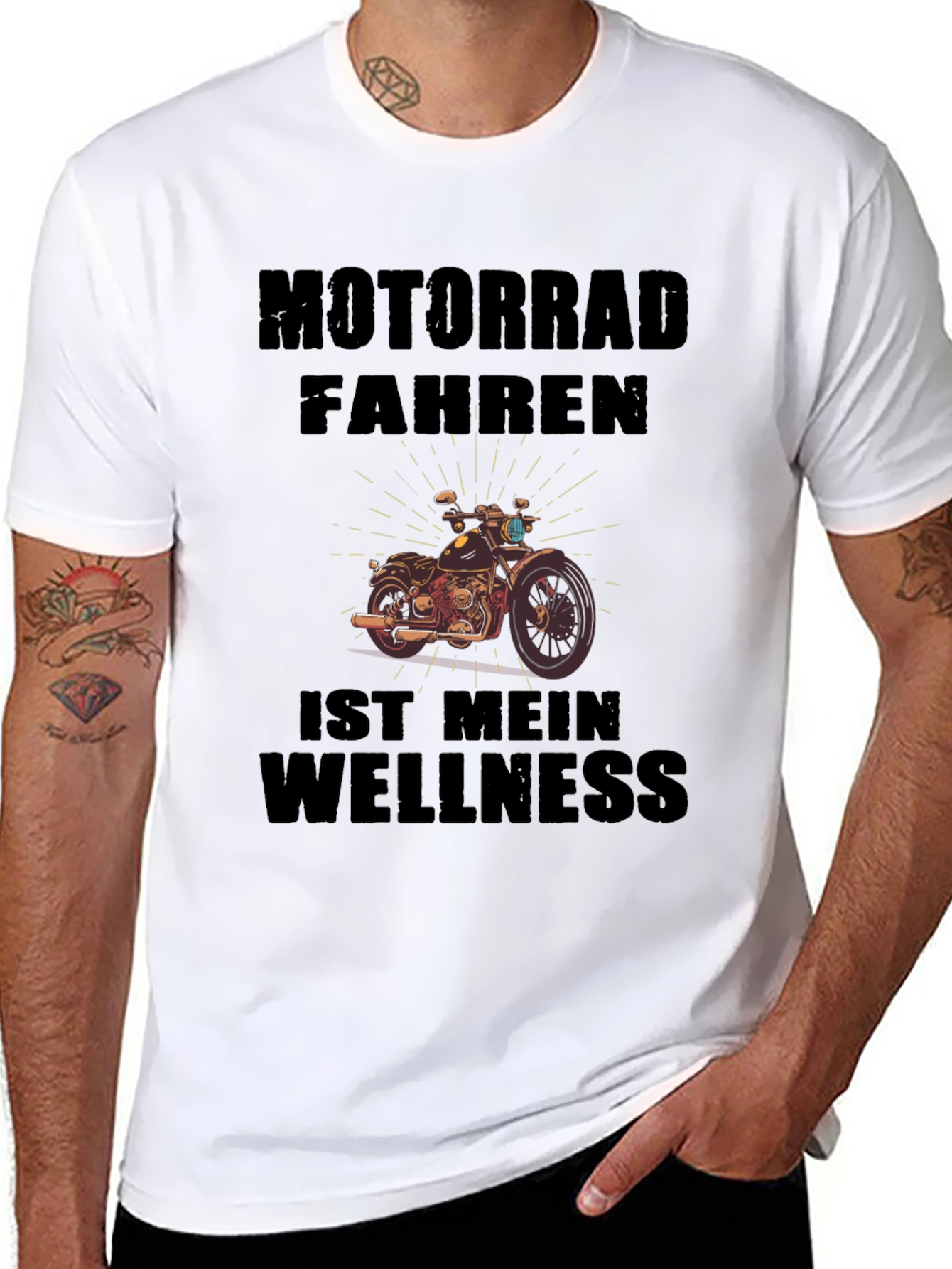 Motorrad Fahren T-Shirt - Biker Wellness Tee