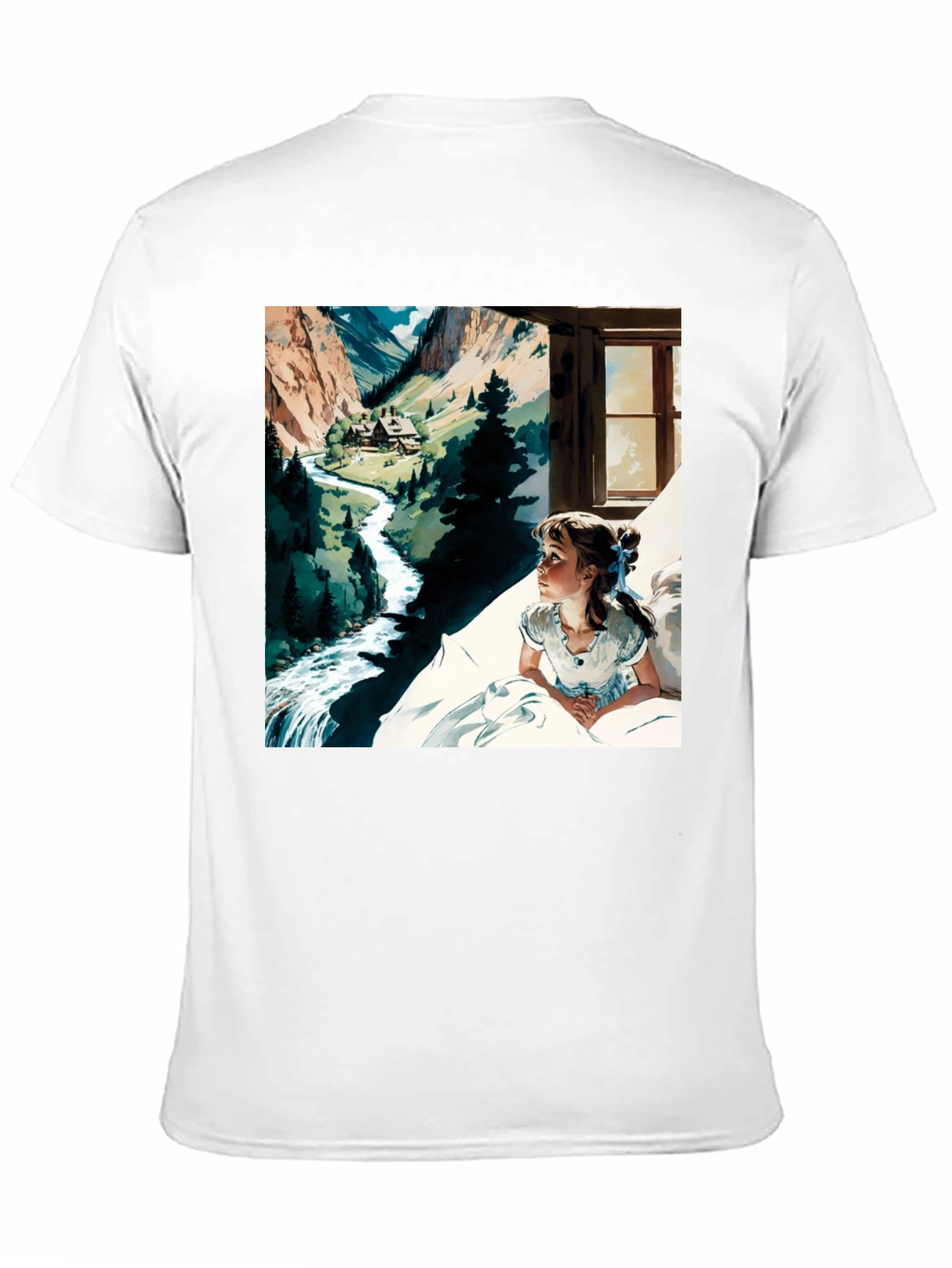 Heidi Inspired Graphic Tee - Classic Novel Art