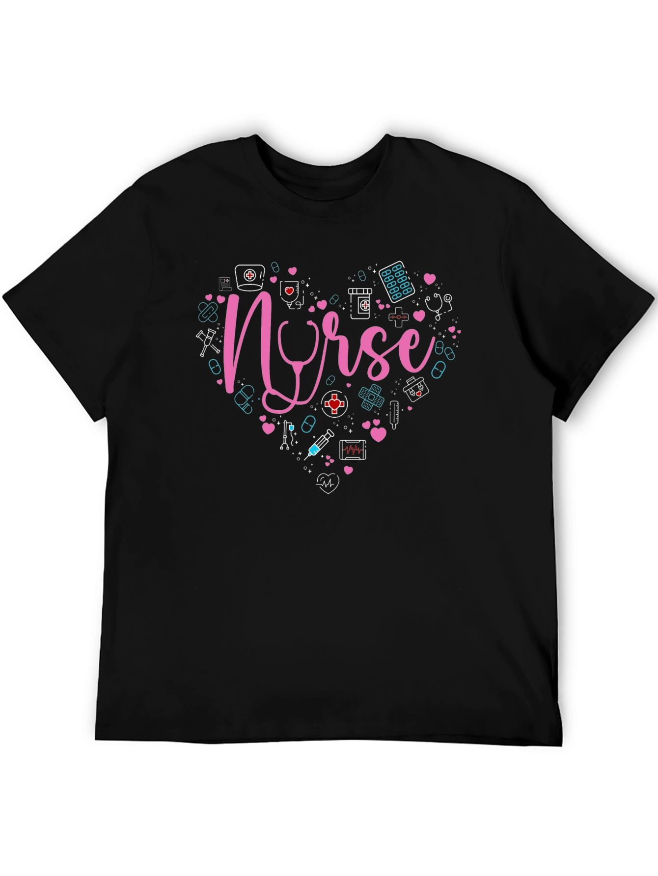 Nurse Heart Graphic T-Shirt