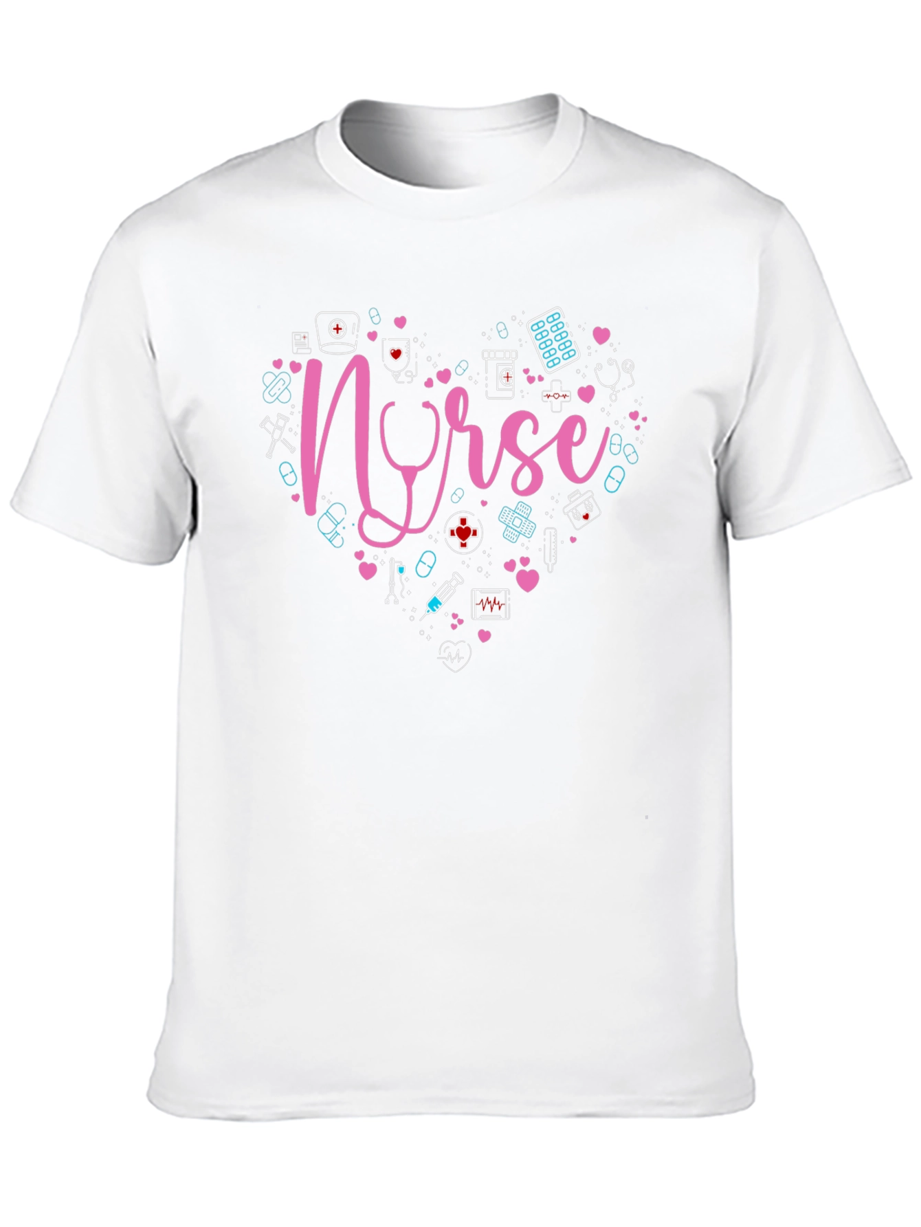 Nurse Heart Graphic T-Shirt