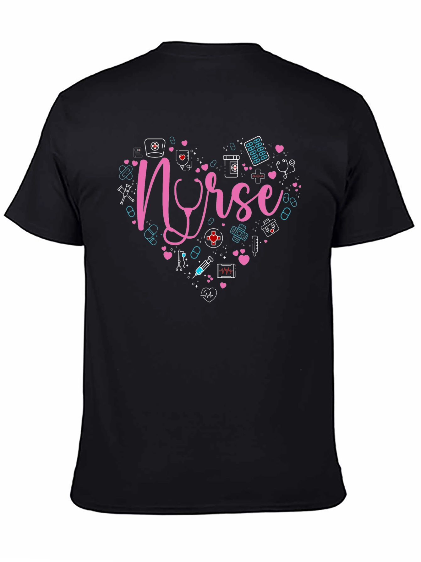 Nurse Heart Graphic T-Shirt