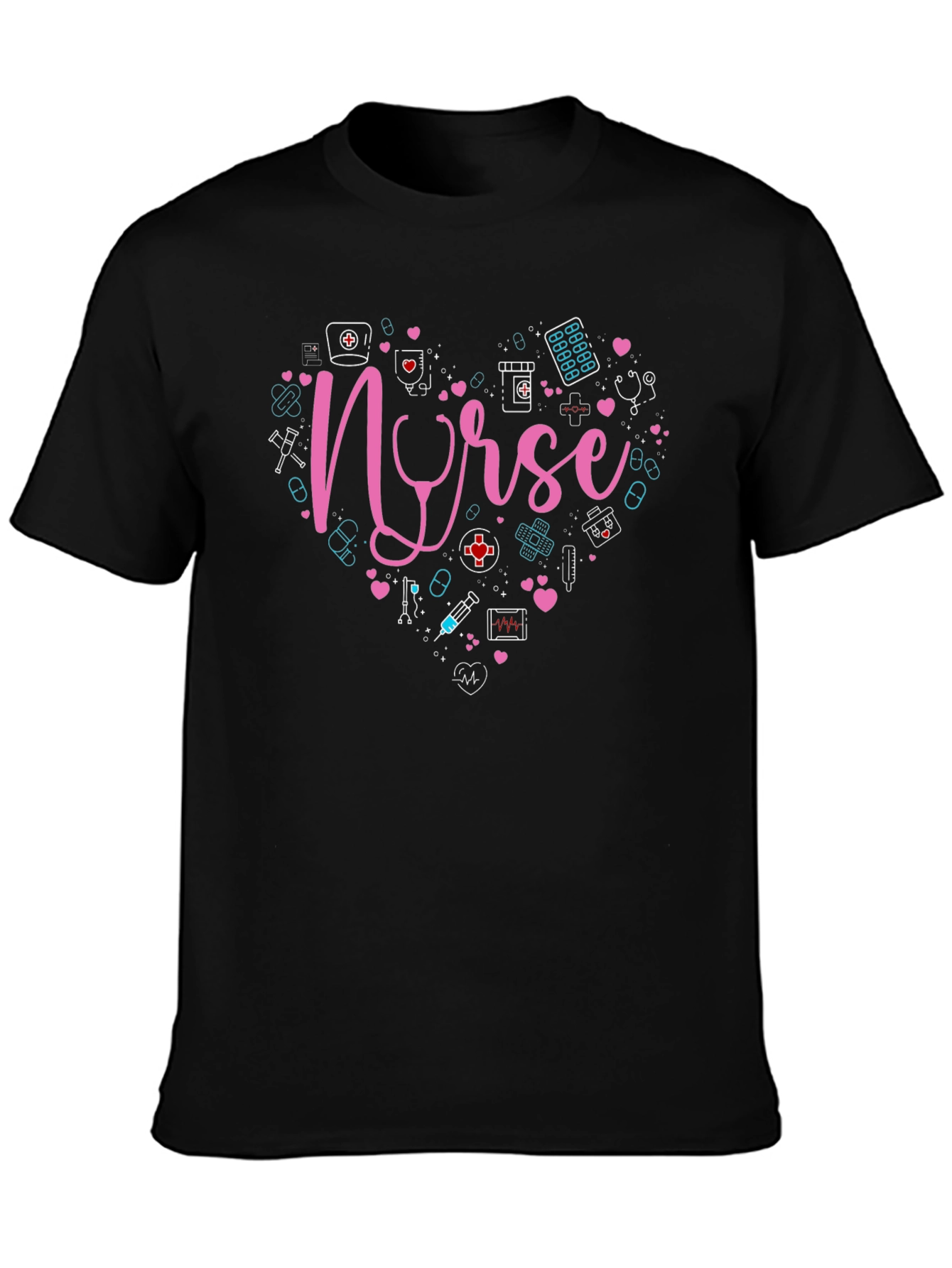 Nurse Heart Graphic T-Shirt