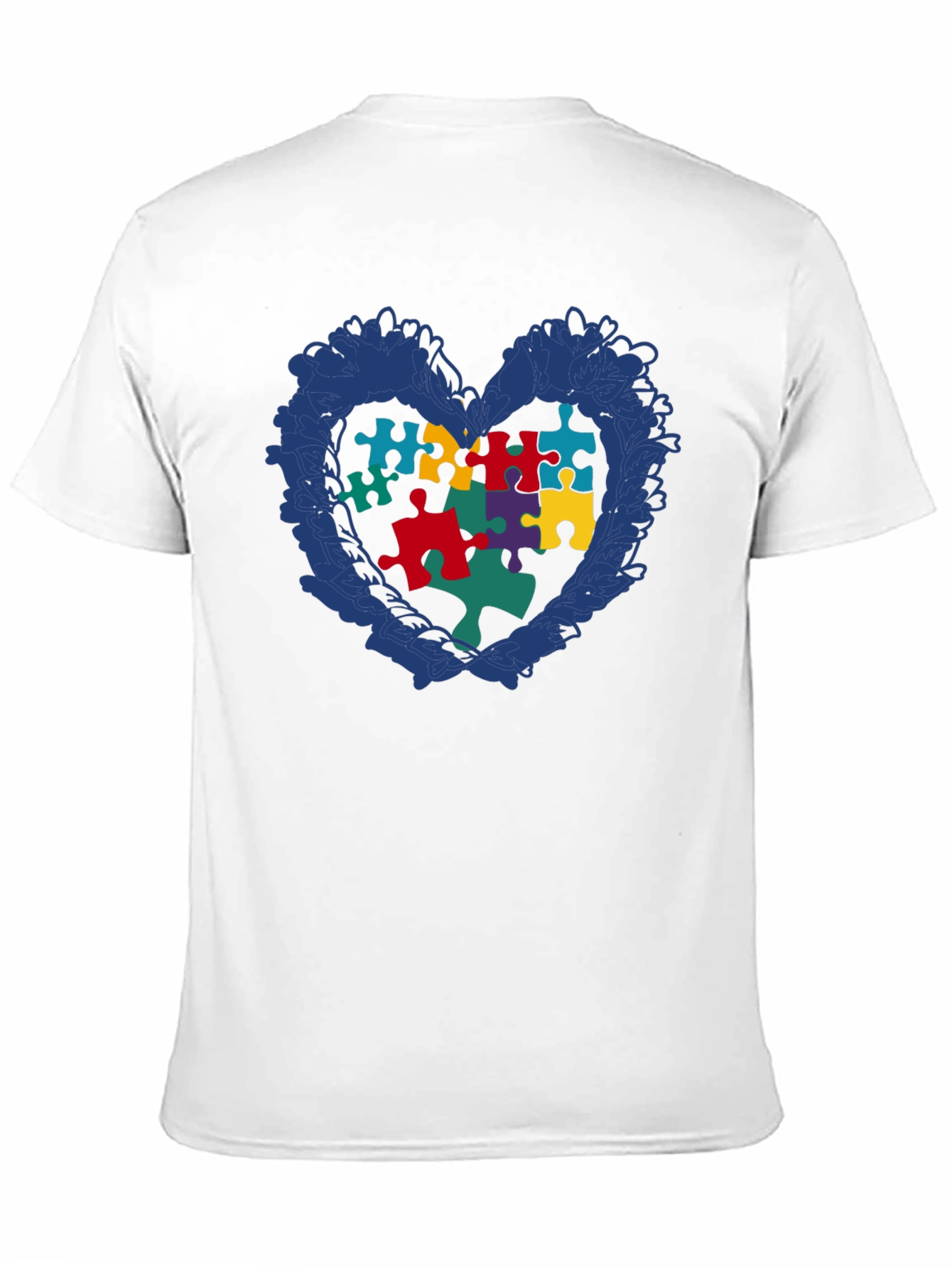 Autism Awareness Puzzle Heart Graphic T-Shirt