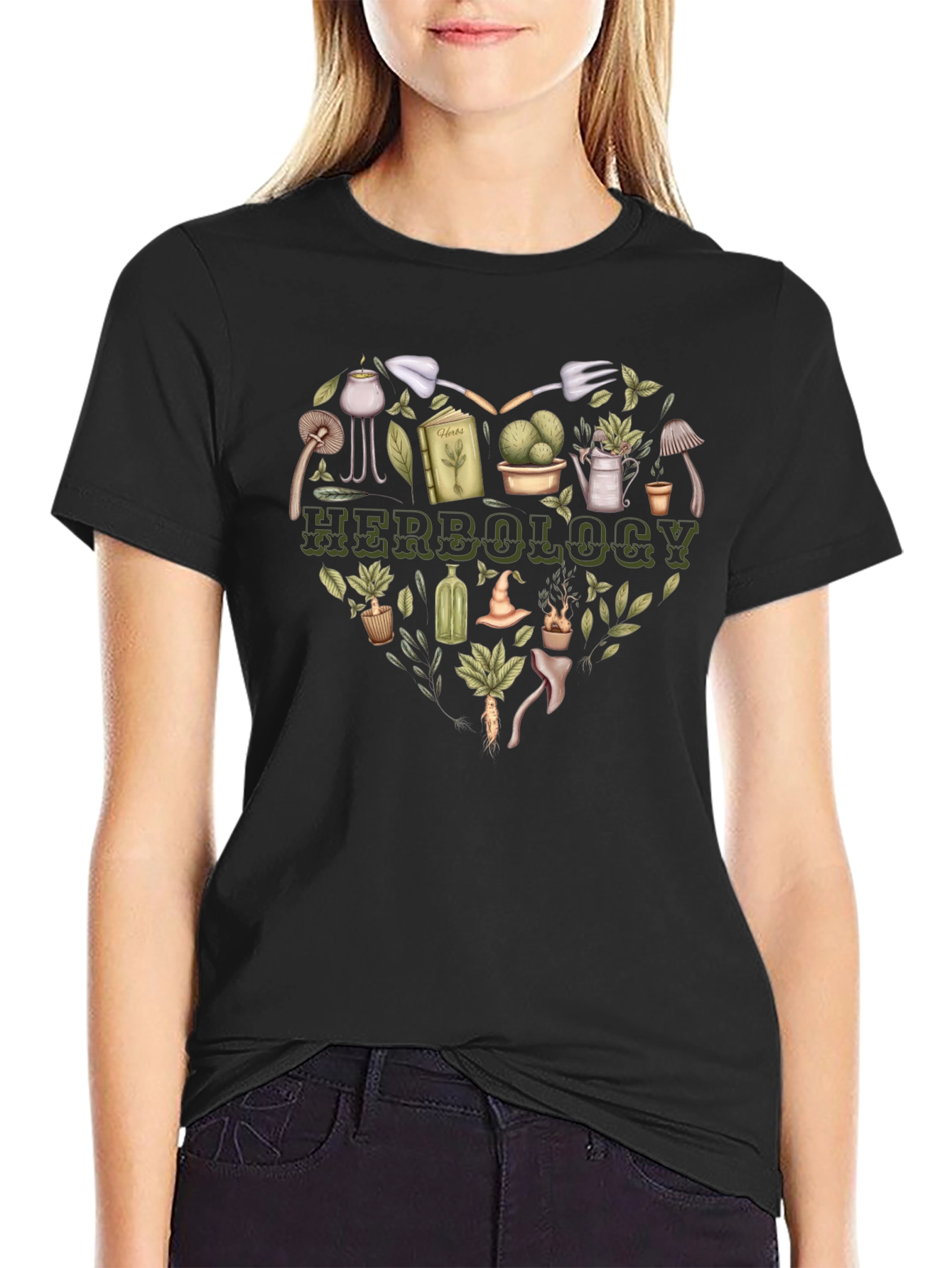 Herbology Heart Graphic Tee